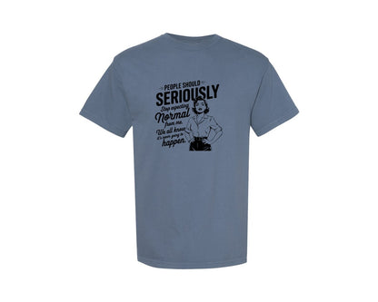 brand:Comfort Colors|color:Blue Jean|Vintage Funny Trendy Woman Shirt Design Graphic T-Shirt