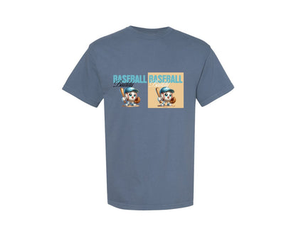 brand:Comfort Colors|color:Blue Jean|Baseball Buddy Cute Mascot Graphic T-Shirt