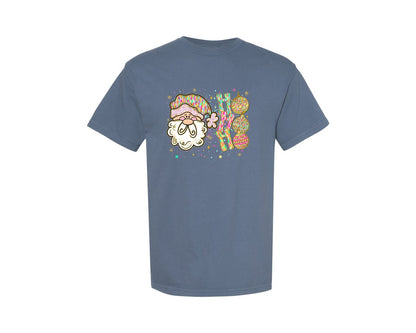 brand:Comfort Colors|color:Blue Jean|Hohoho Santa Chritsmas Graphic T-Shirt