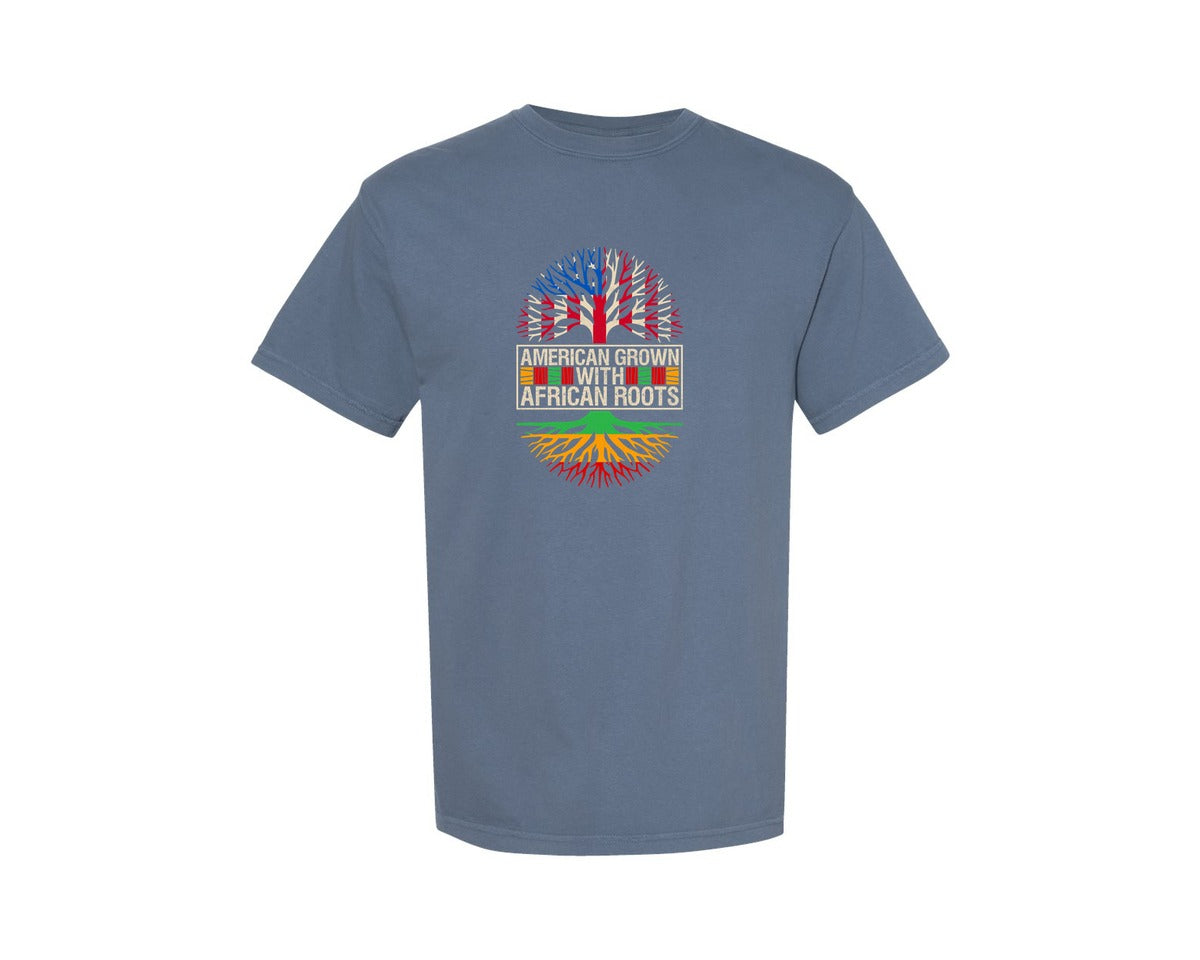 brand:Comfort Colors|color:Blue Jean|Roots Black History Month T Shirt 3 Graphic T-Shirt