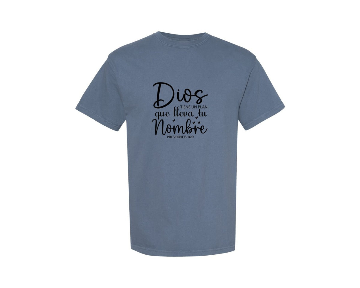 brand:Comfort Colors|color:Blue Jean|Spanish Christian Svgspanish Bible Graphic T-Shirt