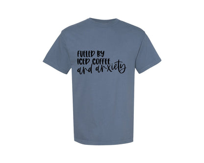 brand:Comfort Colors|color:Blue Jean|Anxious Funny Mom Shirt Graphic T-Shirt