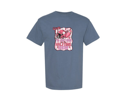 brand:Comfort Colors|color:Blue Jean|Preppy Funny Football Halftime Show Graphic T-Shirt