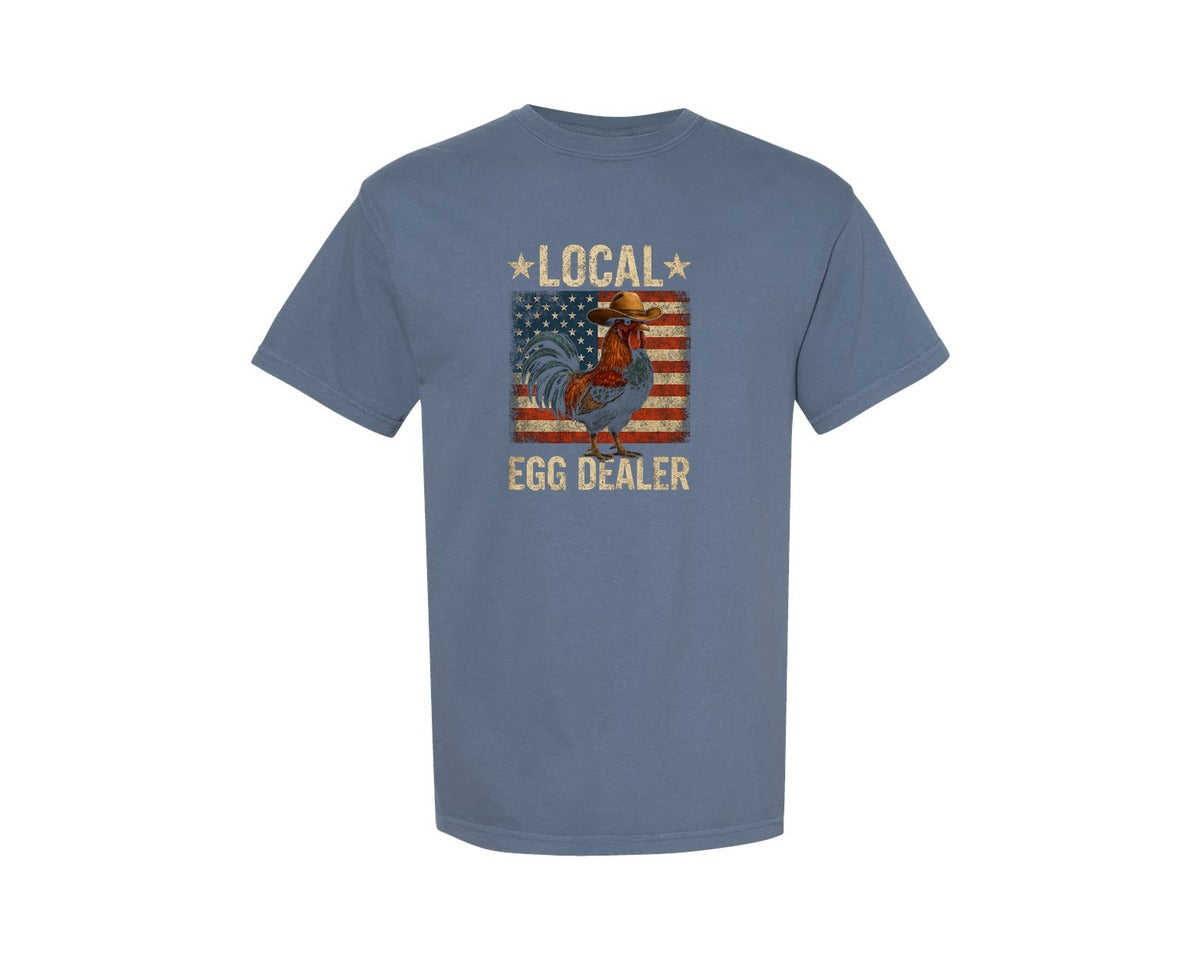 brand:Comfort Colors|color:Blue Jean|Chicken T Shirt Design 4 Graphic T-Shirt