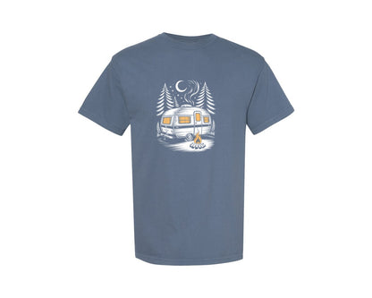 brand:Comfort Colors|color:Blue Jean|Camping T Shirt Design Graphic T-Shirt