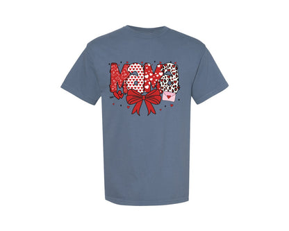 brand:Comfort Colors|color:Blue Jean|Valentine Mama Coquette Valentine Graphic T-Shirt