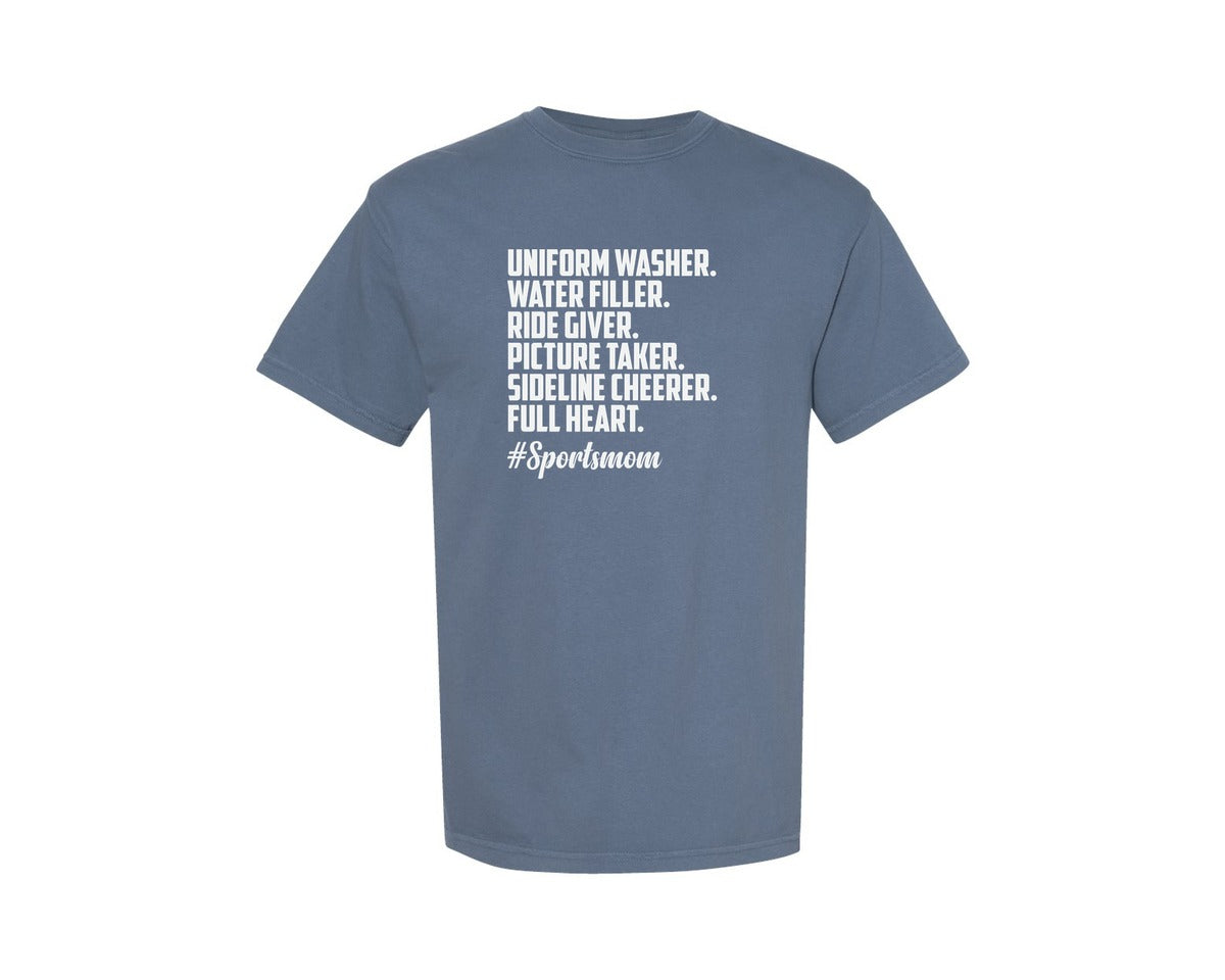 brand:Comfort Colors|color:Blue Jean|Uniform Washer Water Filler Ride Giver Graphic T-Shirt