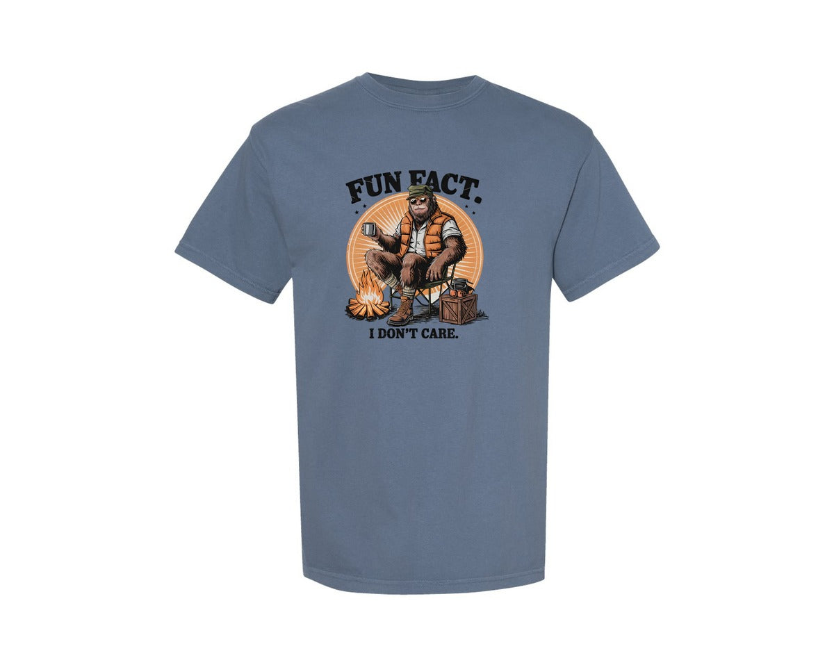 brand:Comfort Colors|color:Blue Jean|Bigfoot Sarcastic Funny Design Graphic T-Shirt
