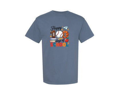 brand:Comfort Colors|color:Blue Jean|Happy 100 Days Of School 38 Graphic T-Shirt