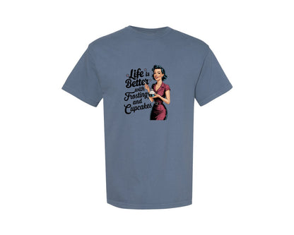 brand:Comfort Colors|color:Blue Jean|Retro Sarcastic Women 2 Graphic T-Shirt