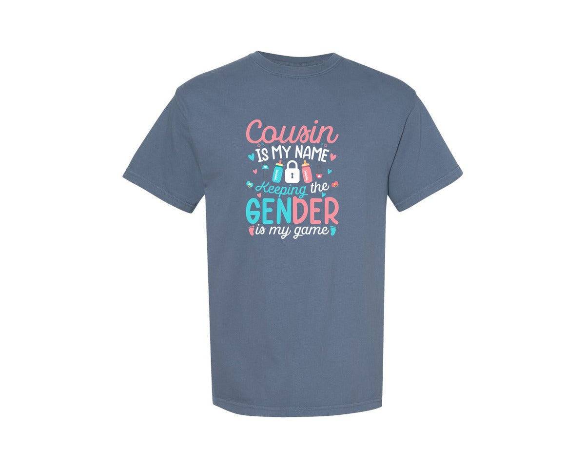 brand:Comfort Colors|color:Blue Jean|Keeping Gender Funny Gender Reveal Graphic T-Shirt