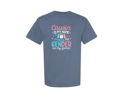 brand:Comfort Colors|color:Blue Jean|Keeping Gender Funny Gender Reveal Graphic T-Shirt