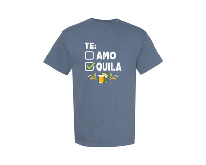 brand:Comfort Colors|color:Blue Jean|Cinco De Mayo Tequila Funny Tshirt Desig Graphic T-Shirt