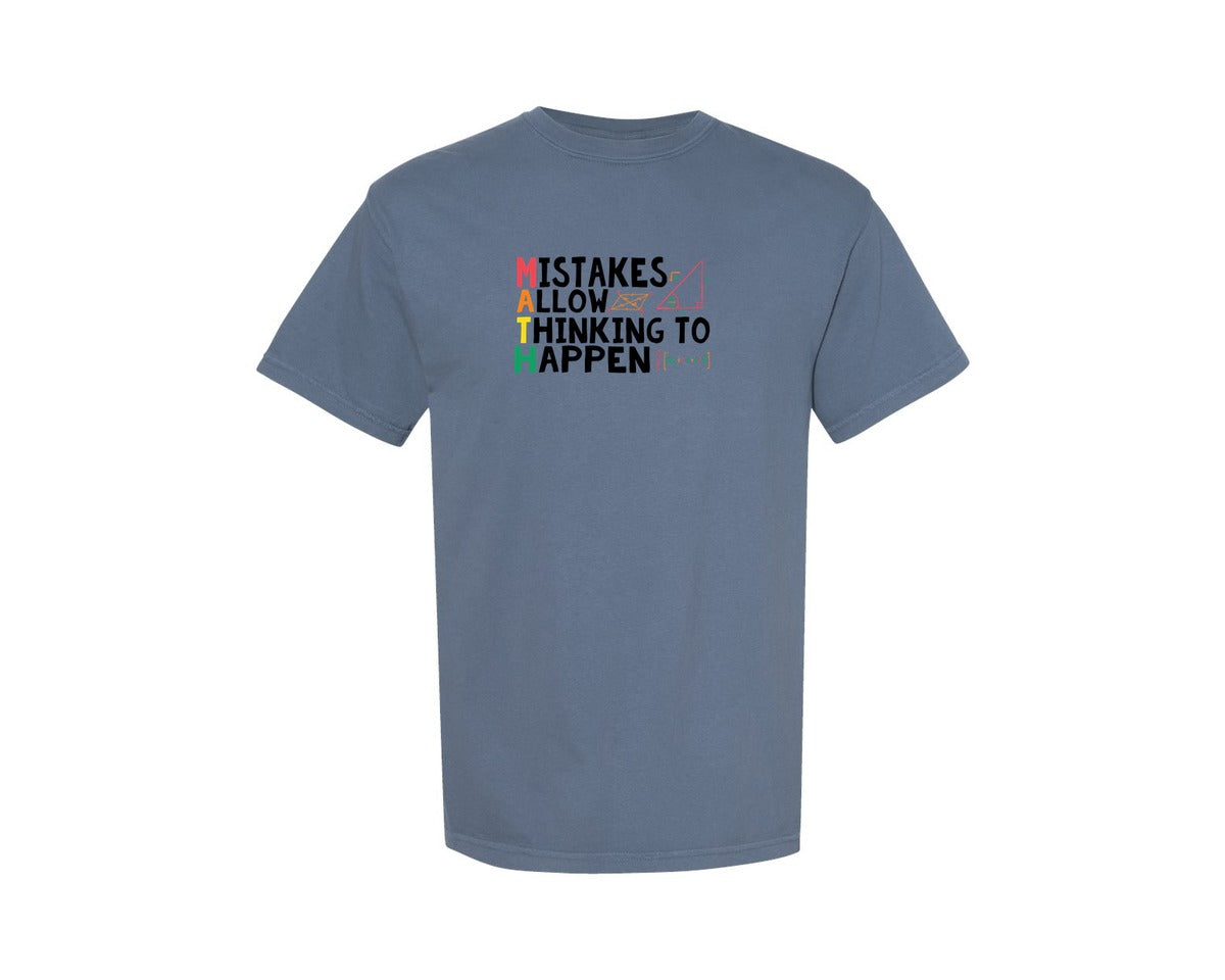 brand:Comfort Colors|color:Blue Jean|Math Teacher T Shirt 2 Graphic T-Shirt