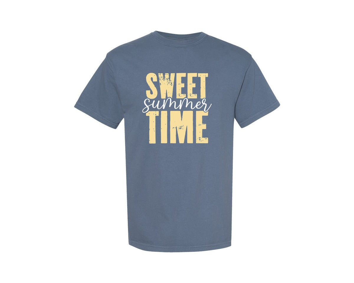 brand:Comfort Colors|color:Blue Jean|Sunshine Summer Beach Life Graphic T-Shirt