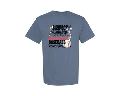 brand:Comfort Colors|color:Blue Jean|Baseball Bow Mom Quote Retro Distressed Graphic T-Shirt