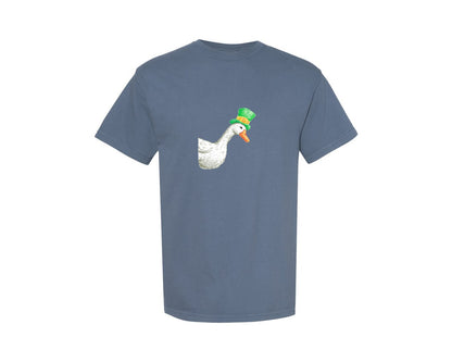 brand:Comfort Colors|color:Blue Jean|Retro St Patricks Day Goose Graphic T-Shirt