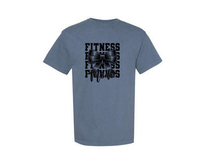 brand:Comfort Colors|color:Blue Jean|Fitness Mode Retro Gym Graphic T-Shirt