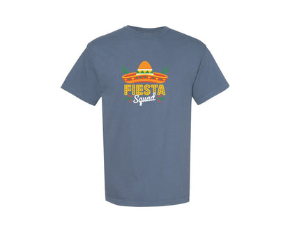 brand:Comfort Colors|color:Blue Jean|Fiesta Squad Cinco De Mayo Graphic T-Shirt
