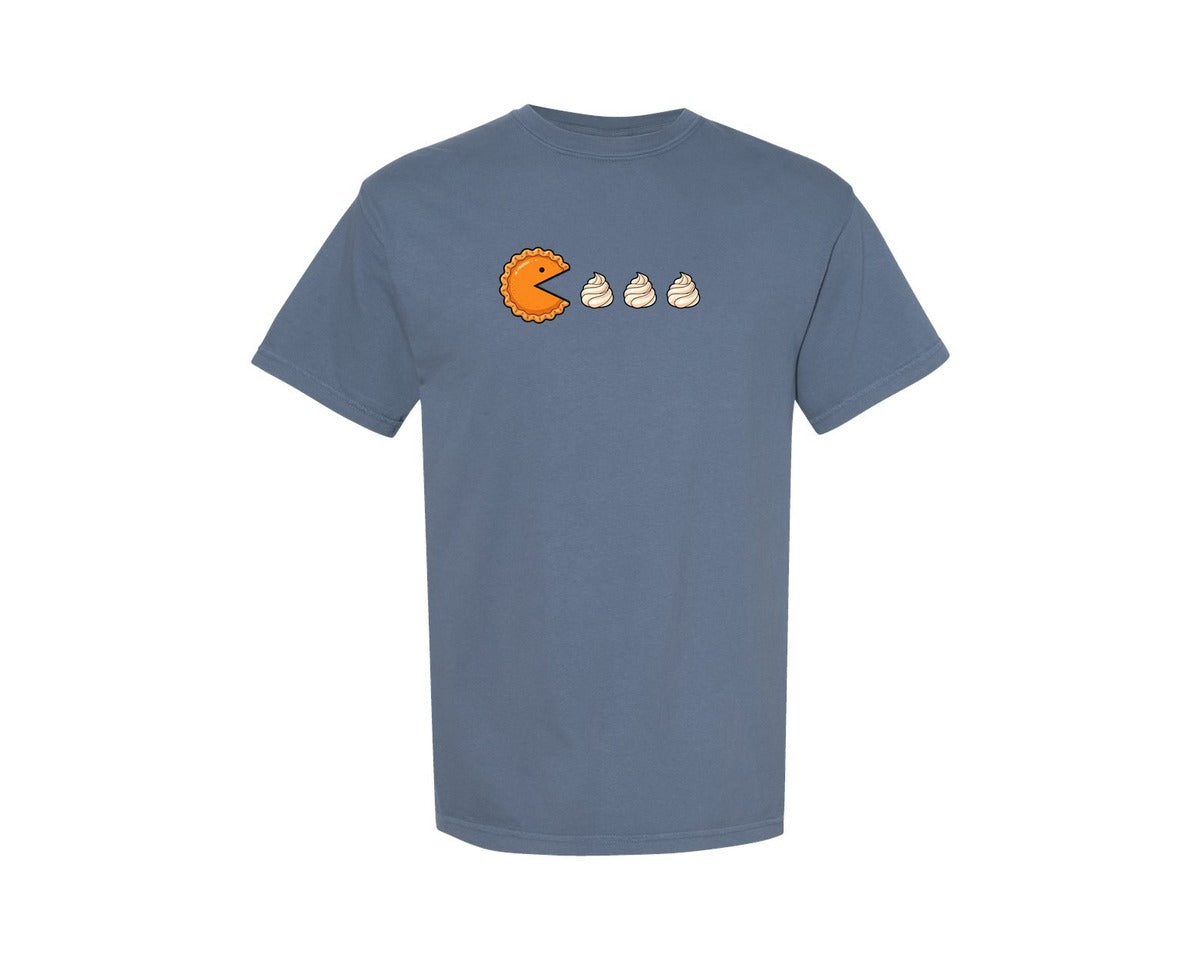 brand:Comfort Colors|color:Blue Jean|Funny Pumpkin Pie Thanksgiving Fall Graphic T-Shirt