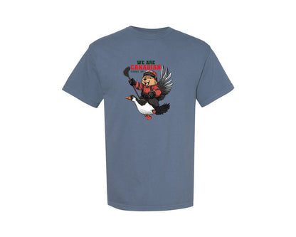 brand:Comfort Colors|color:Blue Jean|We Are Canada Elbows Up Graphic T-Shirt