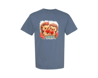 brand:Comfort Colors|color:Blue Jean|Vintage Valentine Square Tshirt 28 Graphic T-Shirt