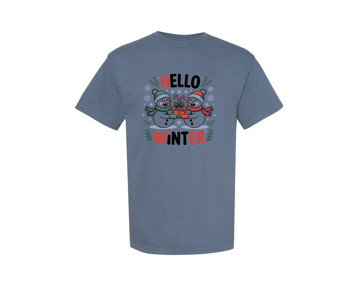 brand:Comfort Colors|color:Blue Jean|Cozy Winter Christmas T Shirt Design 70 Graphic T-Shirt