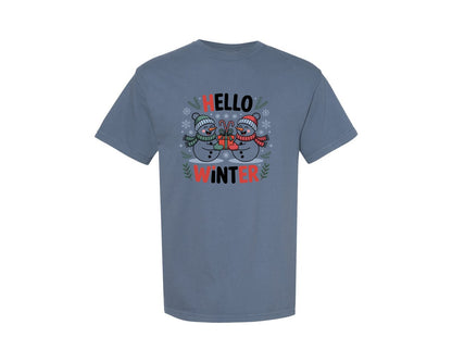 brand:Comfort Colors|color:Blue Jean|Cozy Winter Christmas T Shirt Design 70 Graphic T-Shirt