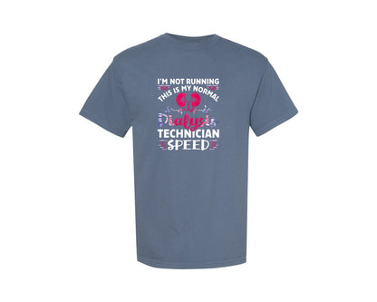 brand:Comfort Colors|color:Blue Jean|Funny Medical Worker Technician Graphic T-Shirt