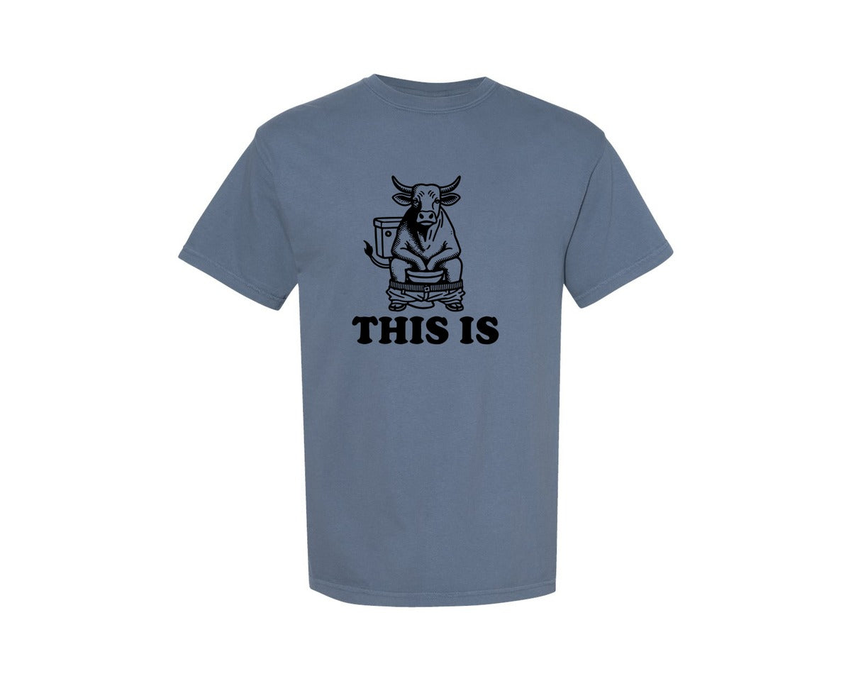 brand:Comfort Colors|color:Blue Jean|This Is Bullshit Funny Bull Graphic T-Shirt