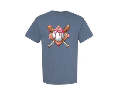 brand:Comfort Colors|color:Blue Jean|Baseball Icing Drip Sweet Game Day 2 Graphic T-Shirt