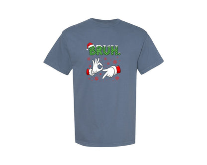brand:Comfort Colors|color:Blue Jean|Bruh 67 Six Seven 6 7 Meme Christmas Graphic T-Shirt