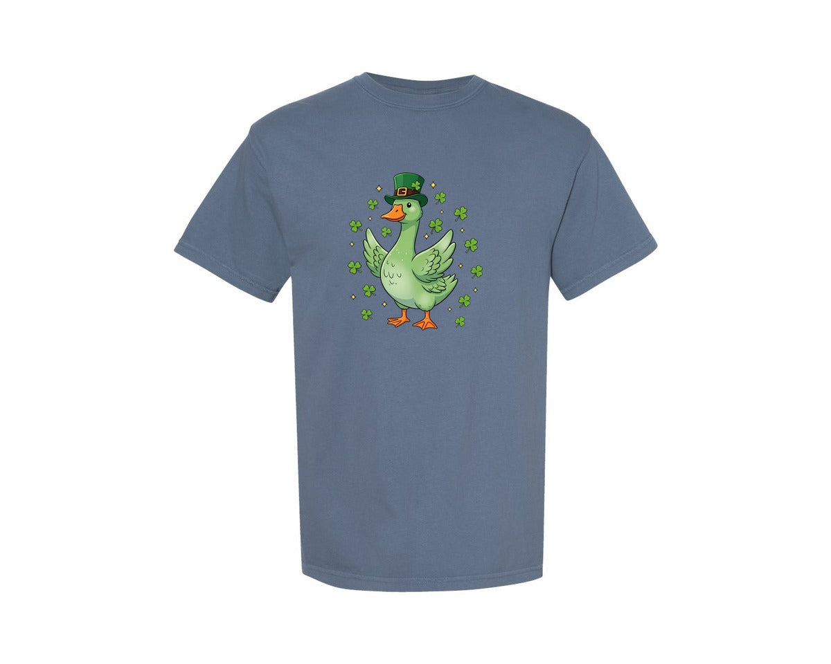 brand:Comfort Colors|color:Blue Jean|St Patricks Day Goose 2 Graphic T-Shirt