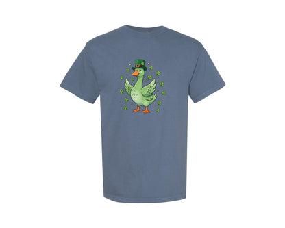 brand:Comfort Colors|color:Blue Jean|St Patricks Day Goose 2 Graphic T-Shirt