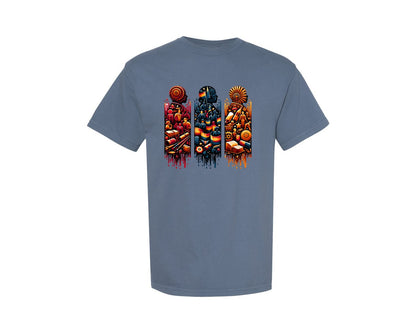 brand:Comfort Colors|color:Blue Jean|Black History Month Pngafrican 5 Graphic T-Shirt