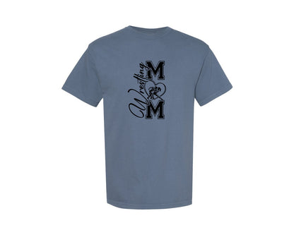 brand:Comfort Colors|color:Blue Jean|Wrestling Mom Shirt Design Graphic T-Shirt