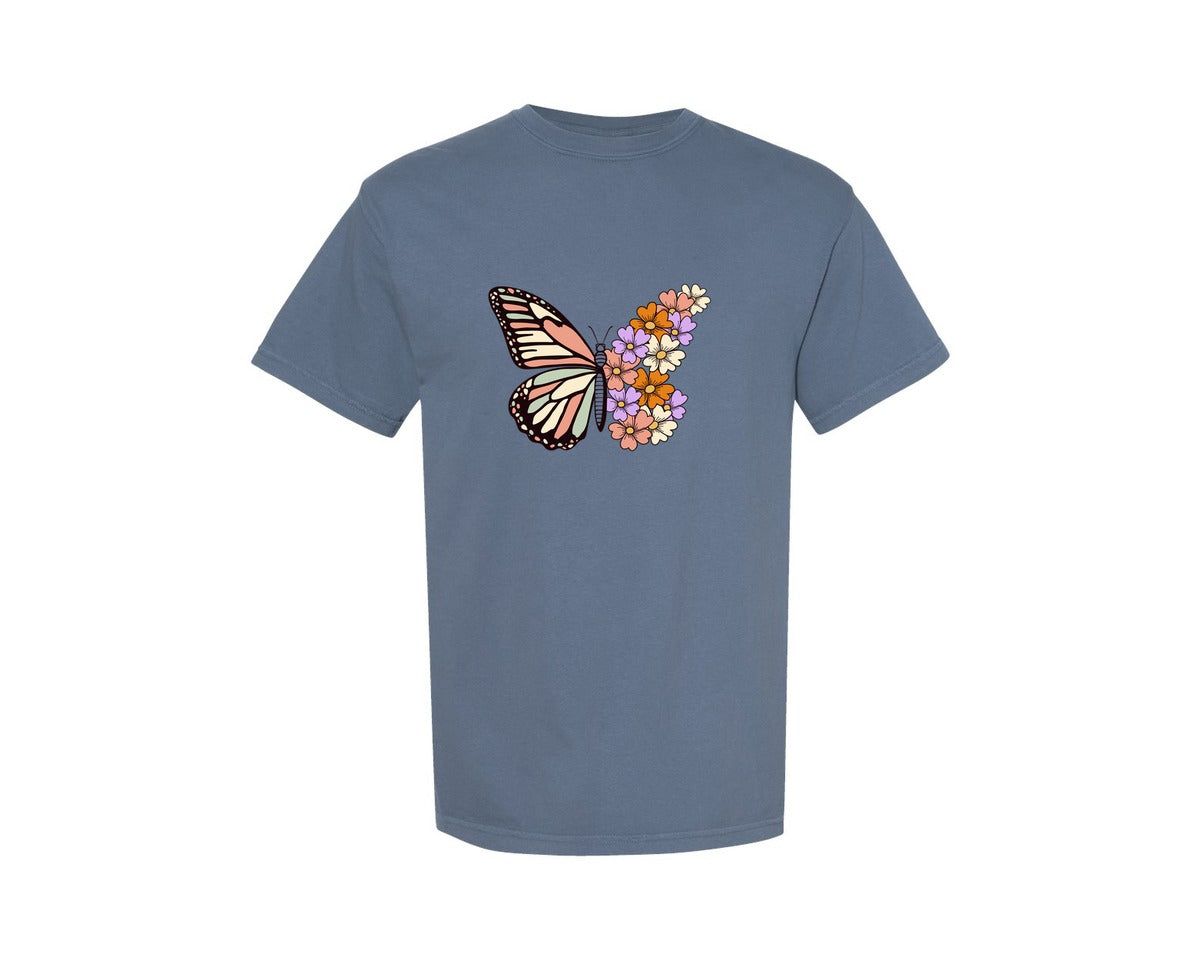 brand:Comfort Colors|color:Blue Jean|Vintage Christian Scripture Graphic T-Shirt