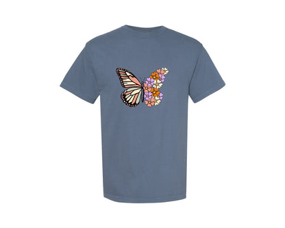 brand:Comfort Colors|color:Blue Jean|Vintage Christian Scripture Graphic T-Shirt
