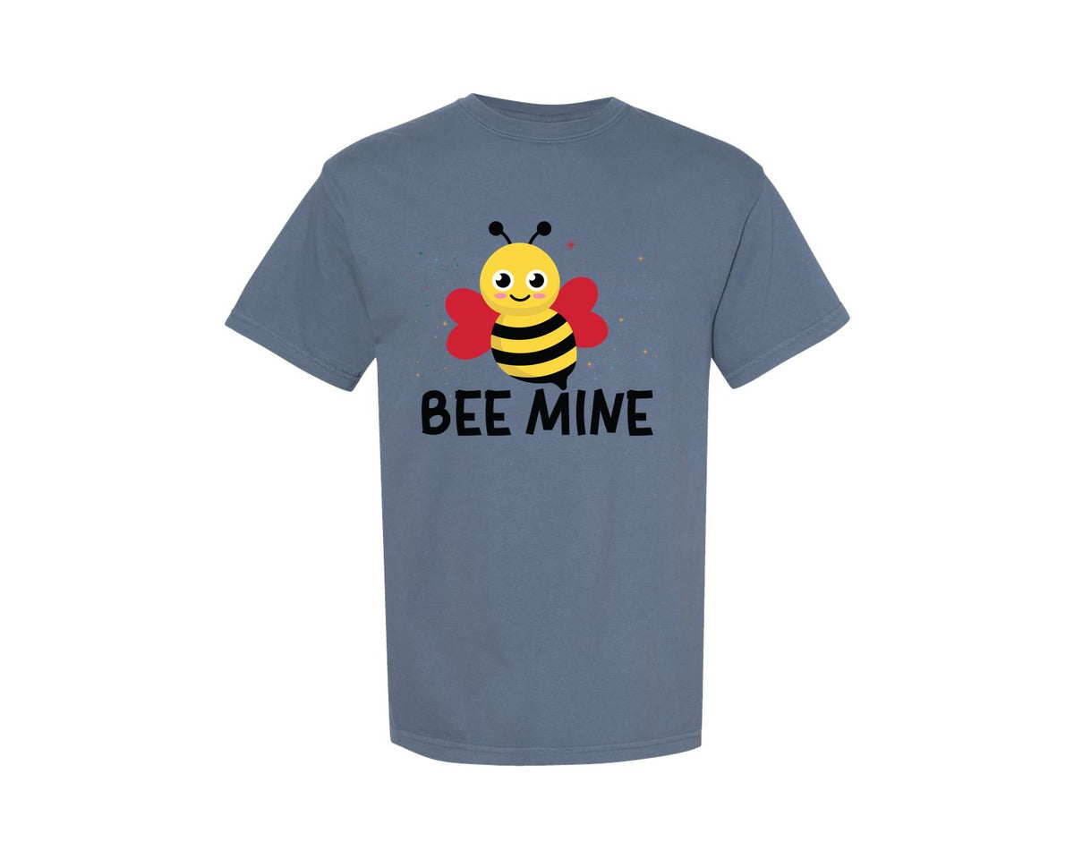 brand:Comfort Colors|color:Blue Jean|Baby Onesievalentine Shirtbee Mine Graphic T-Shirt