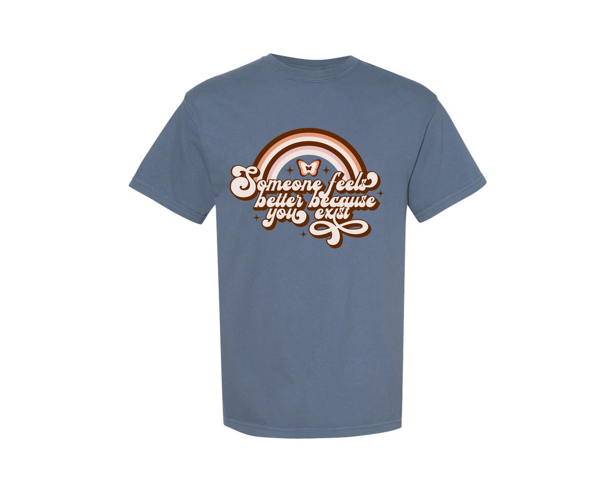 brand:Comfort Colors|color:Blue Jean|Retro Mental Health Graphic T-Shirt