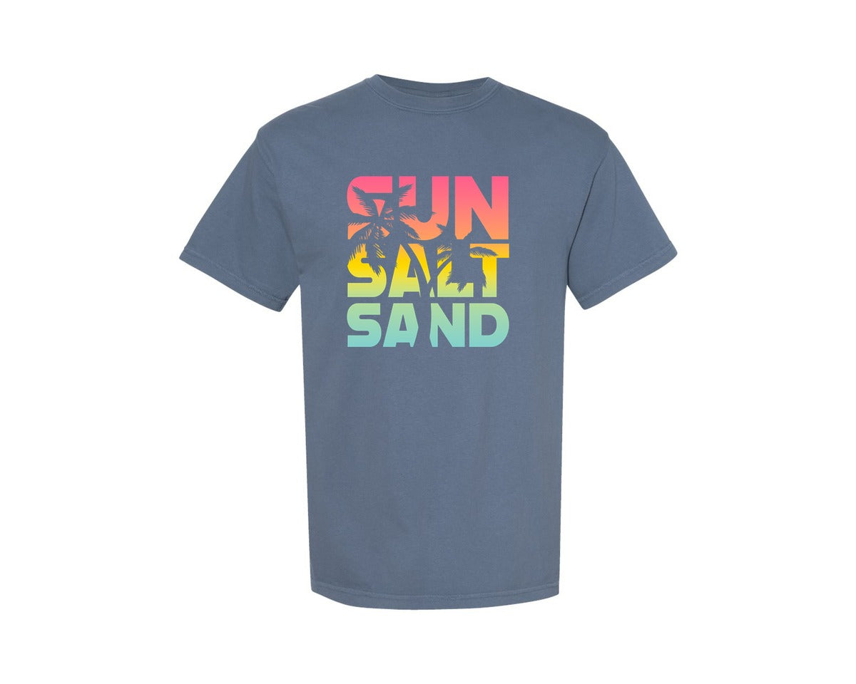 brand:Comfort Colors|color:Blue Jean|Sun Salt Sand Graphic T-Shirt
