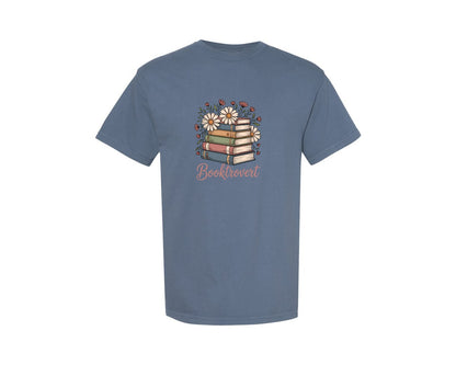 brand:Comfort Colors|color:Blue Jean|Booktrovert Bookish Book Love T Shirt Pn Graphic T-Shirt
