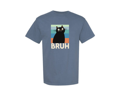 brand:Comfort Colors|color:Blue Jean|Meme Black Cat T Shirt Design Graphic T-Shirt
