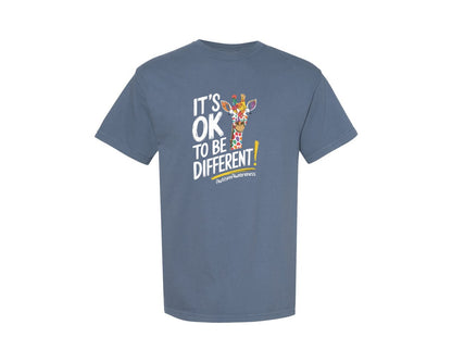 brand:Comfort Colors|color:Blue Jean|Its Ok To Be Different Autism Awareness 17 Graphic T-Shirt