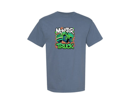 brand:Comfort Colors|color:Blue Jean|E2Ad90F09F9A97Monster Truck Cartoon Kids T Shirte2Ad90F09F9A97 15 Graphic T-Shirt