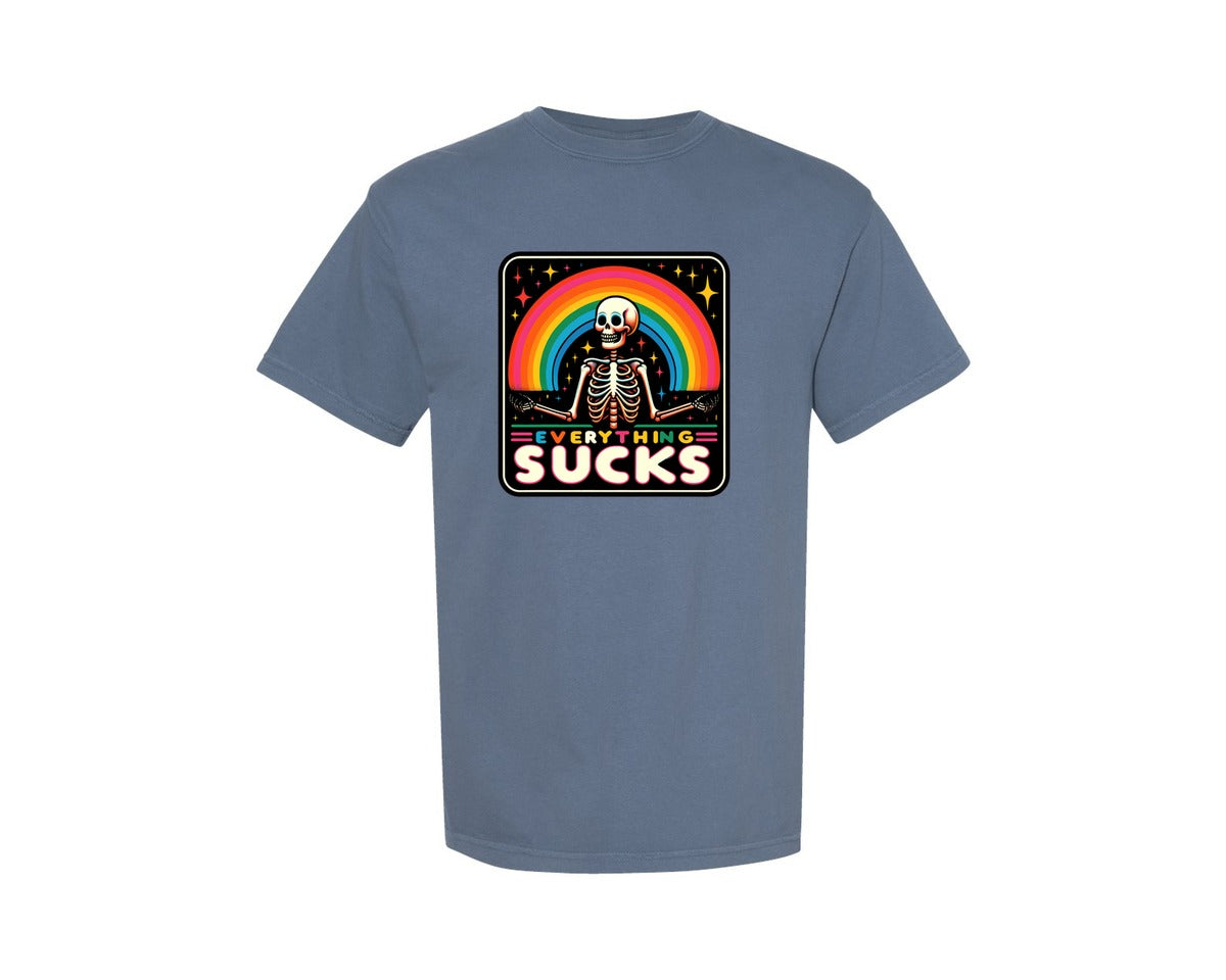 brand:Comfort Colors|color:Blue Jean|Funny Sarcastic Adult Humor Graphic T-Shirt