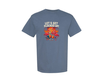 brand:Comfort Colors|color:Blue Jean|Flamingo Lover Quote T Shirt Graphic T-Shirt