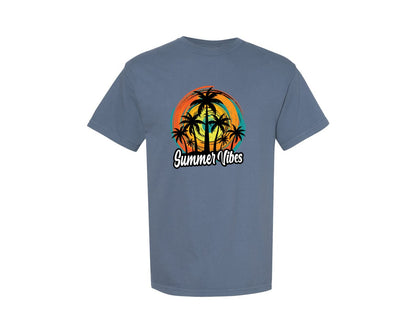 brand:Comfort Colors|color:Blue Jean|Summer Vibes T Shirt Design 6 Graphic T-Shirt