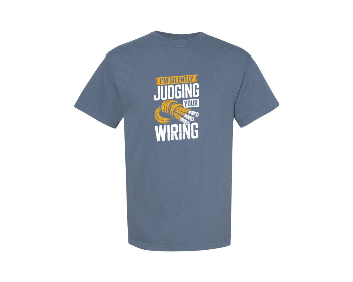 brand:Comfort Colors|color:Blue Jean|Funny Electrician Quote Vector Design Graphic T-Shirt