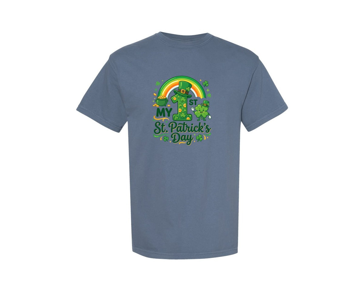 brand:Comfort Colors|color:Blue Jean|My 1St St Patricks Day 2 Graphic T-Shirt